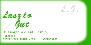 laszlo gut business card